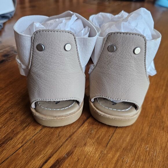 Sorel Ella Gladiator Criss Cross Ankle Strap Sandals Flats Cream Womens 8 - Picture 4 of 7